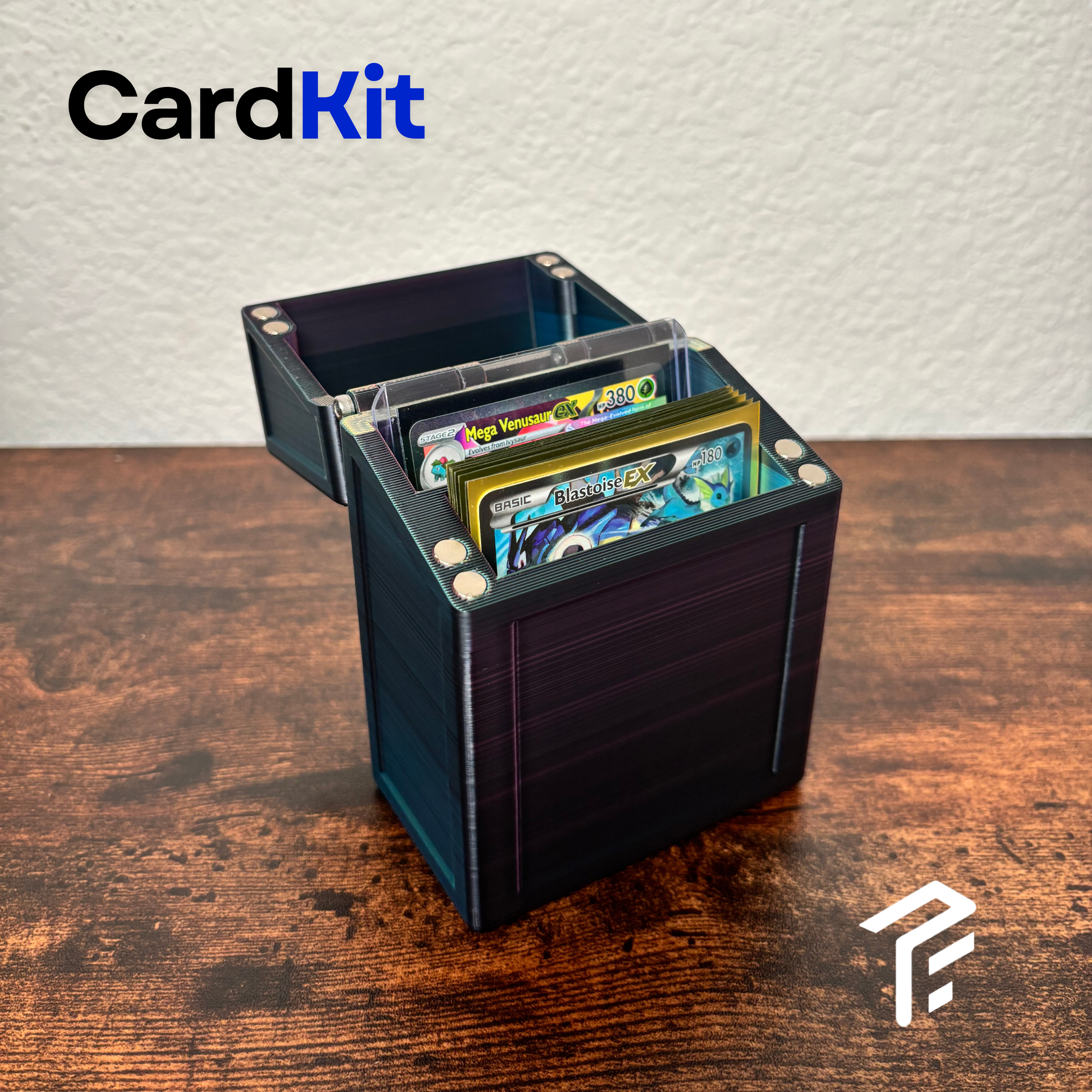 CardKit Portable Case for Sleeved Cards & Top Loaders - Black+Grey+Red+Yellow CardKit Portable Case for Sleeved Cards & Top Loaders - Black+Grey+Red+Yellow