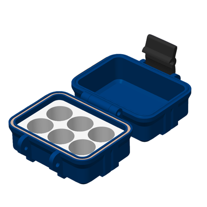 6 Slot Case - 3ml Vials